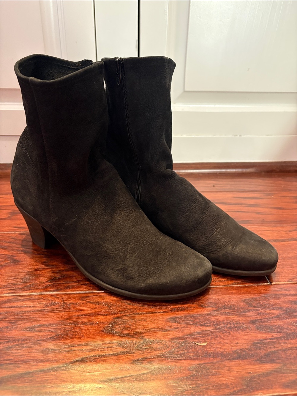 Arche Suede Ankle Boots - Black